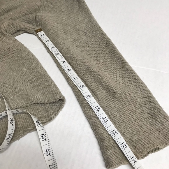 HABITAT CLOTHES TO LIVE IN 100% Tan Cotton Knit Open Front Cardigan Sweater * S - Picture 10 of 12